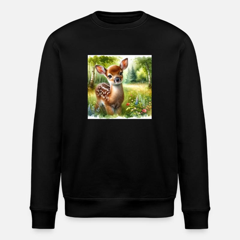 Fauve douce 1 - Sweat bio ROLLER Stanley/Stella Unisexe - noir