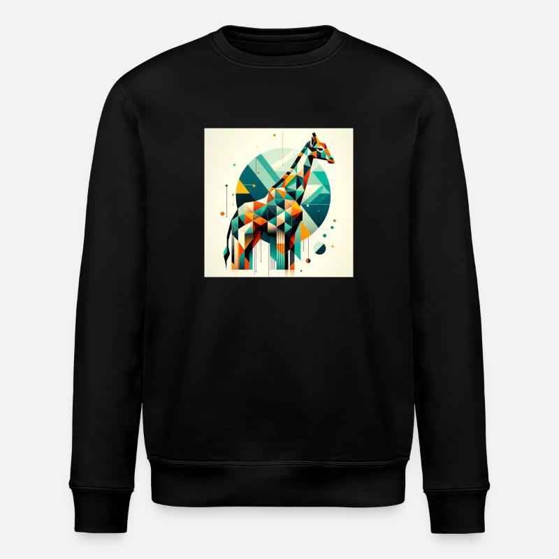 Geometric 1 - Stanley/Stella Unisex Bio-Sweatshirt ROLLER - Schwarz