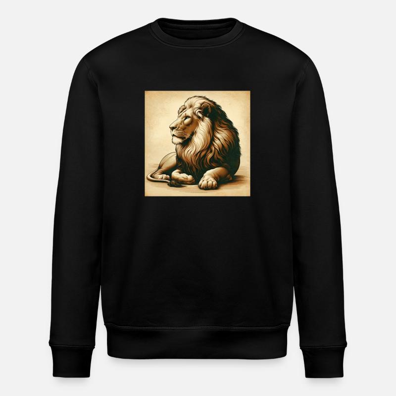 Löwe - Stanley/Stella Unisex Bio-Sweatshirt ROLLER - Schwarz