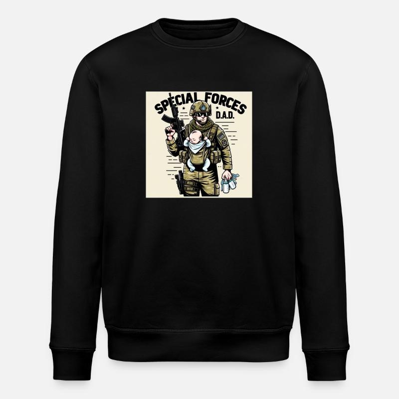 Special Forces: D.A.D. - Stanley/Stella Unisex Bio-Sweatshirt ROLLER - Schwarz