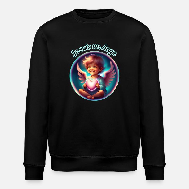 Je suis un Ange - Sweat bio ROLLER Stanley/Stella Unisexe - noir