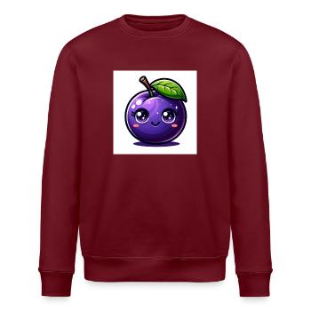 Violet prune - Sweat bio ROLLER Stanley/Stella Unisexe - bordeaux - Devant - Nik (191cm)