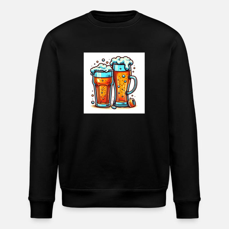 Verre à bière - Sweat bio ROLLER Stanley/Stella Unisexe - noir
