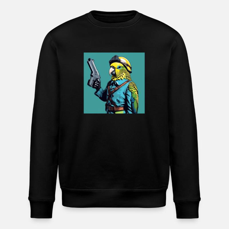 Agent Budgie - Sweat bio ROLLER Stanley/Stella Unisexe - noir