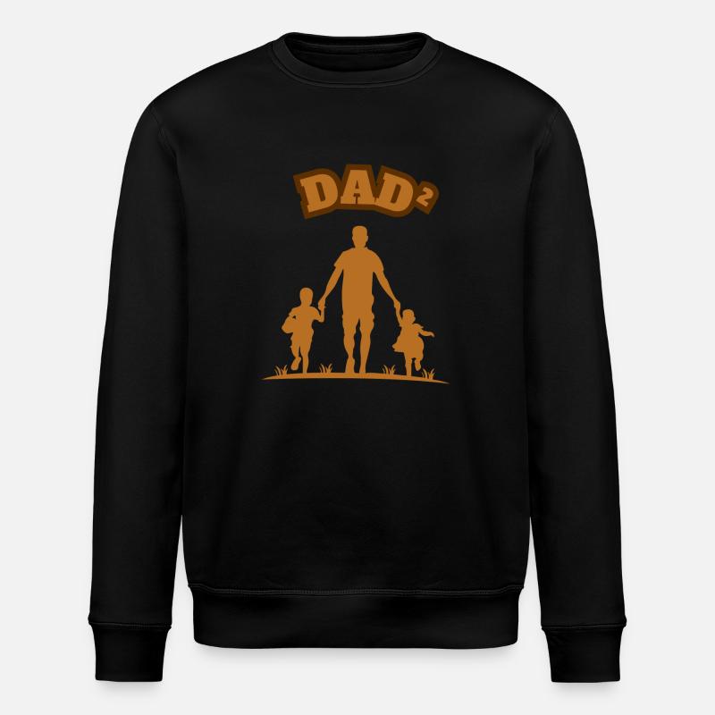 Papa² 2 Enfants Marron - Sweat bio ROLLER Stanley/Stella Unisexe - noir