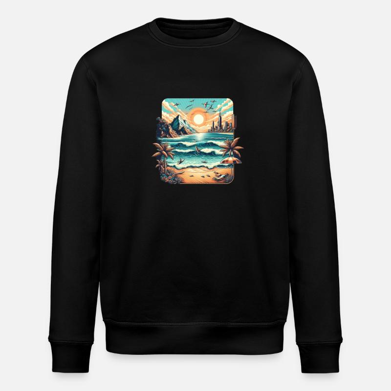 Beachlife - Stanley/Stella Unisex Bio-Sweatshirt ROLLER - Schwarz