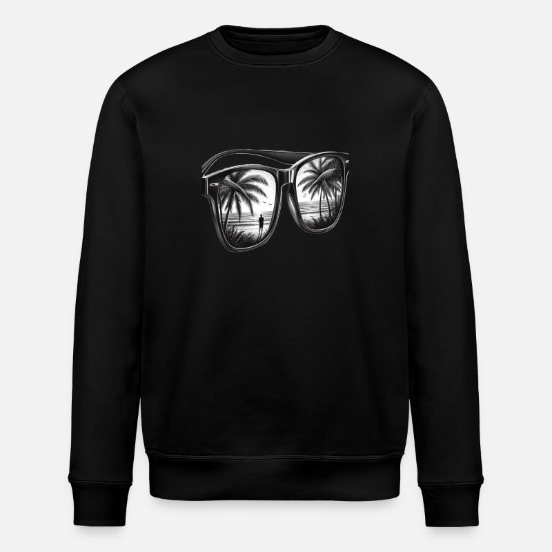 Vacation Sunglasses - Stanley/Stella Unisex Bio-Sweatshirt ROLLER - Schwarz
