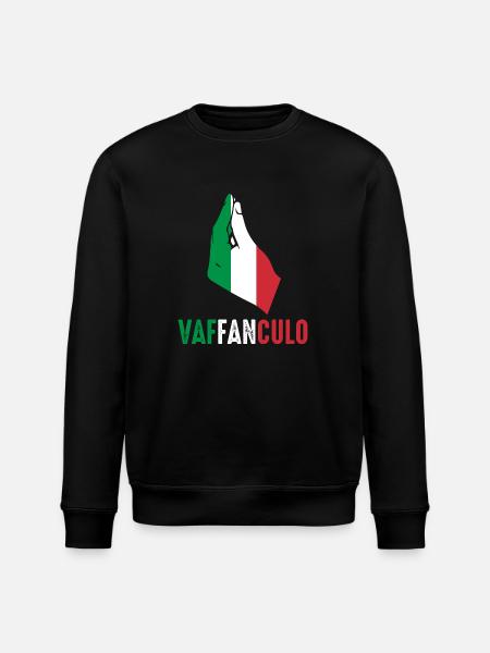 Italy Italian Vaffanculo - Stanley/Stella ROLLER Unisex Organic Sweatshirt - black