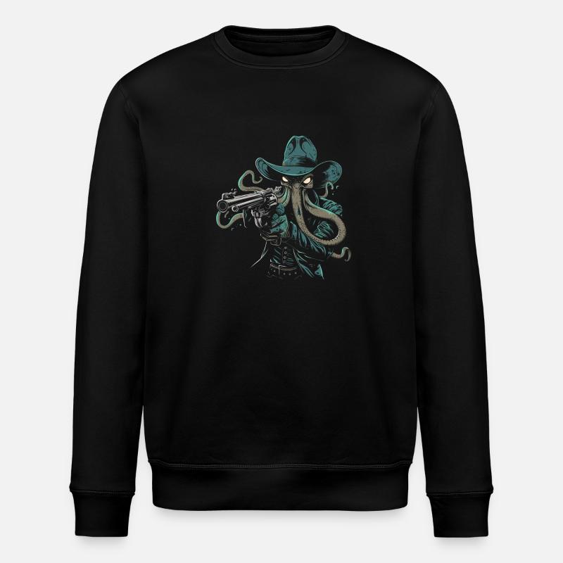 Cowboy Cthulhu - Sweat bio ROLLER Stanley/Stella Unisexe - noir