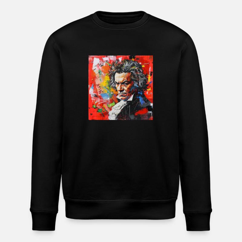 Beethoven No.4 - Stanley/Stella Unisex Bio-Sweatshirt ROLLER - Schwarz
