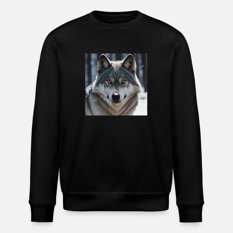 Wolf - Stanley/Stella Unisex Bio-Sweatshirt ROLLER - Schwarz