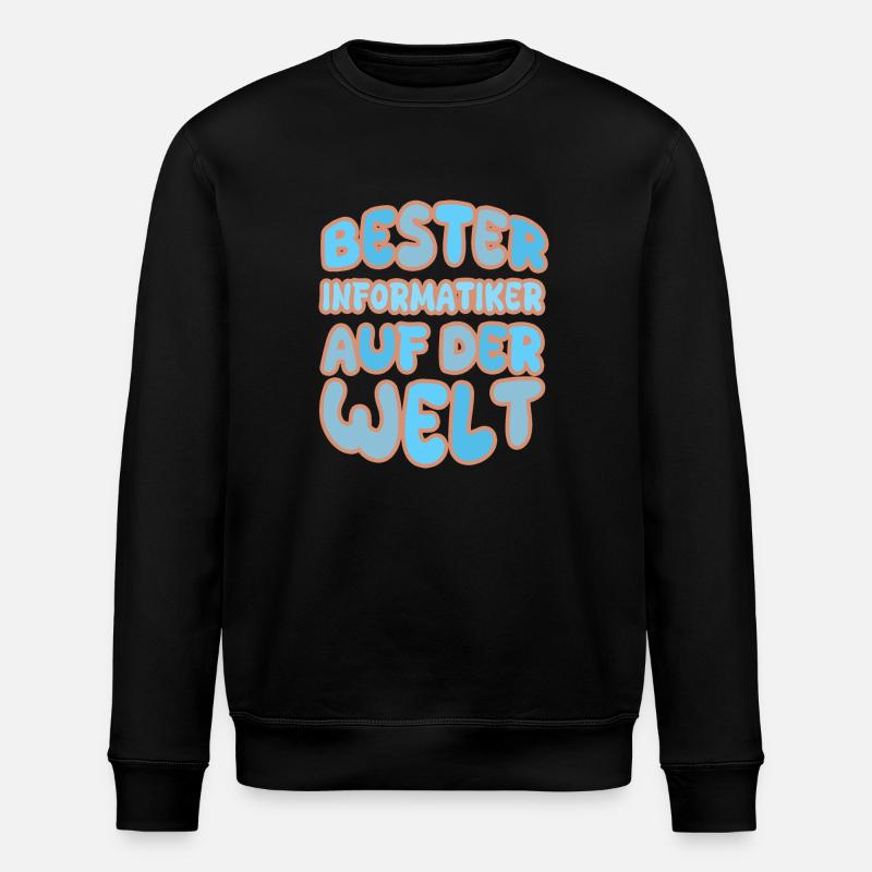 Gift for Computer Scientist - Stanley/Stella ROLLER Unisex Organic Sweatshirt - black