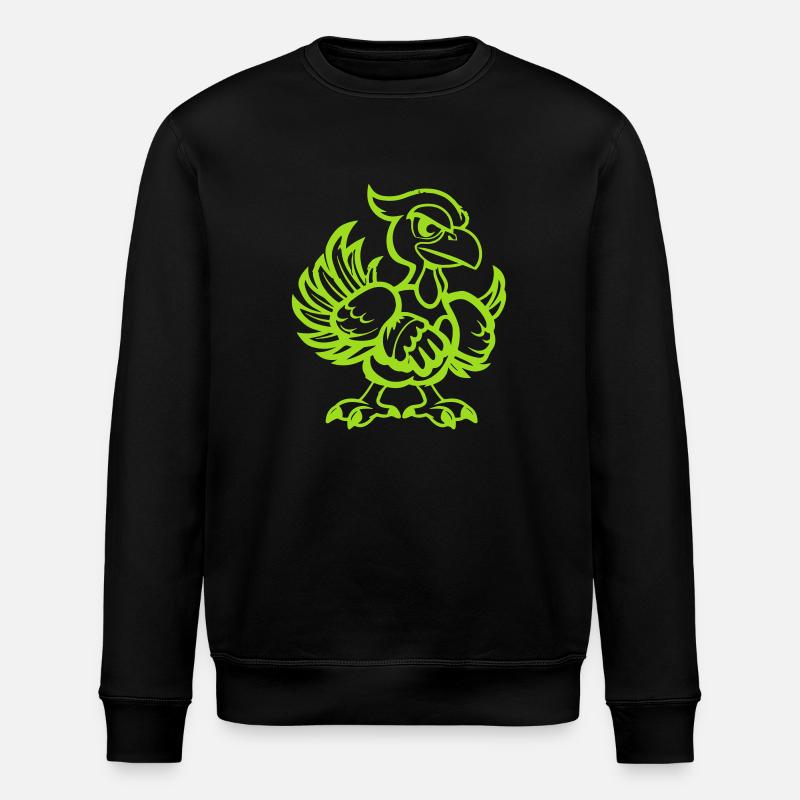 truthuhn comic - Stanley/Stella Unisex Bio-Sweatshirt ROLLER - Schwarz