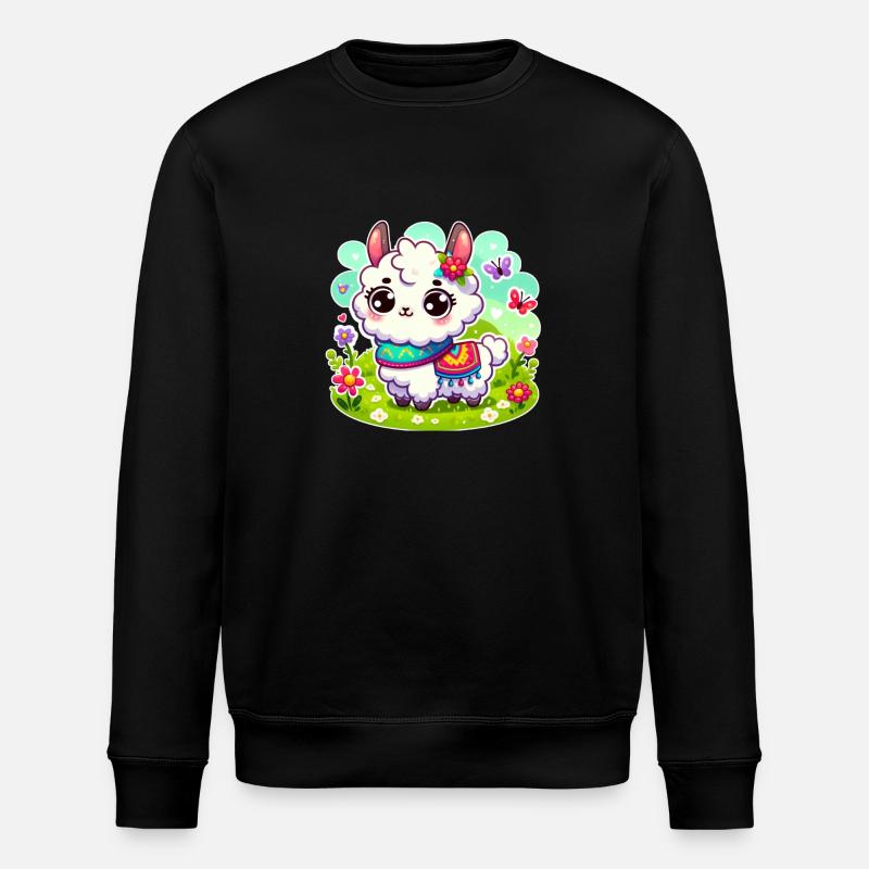 Lama doux - Sweat bio ROLLER Stanley/Stella Unisexe - noir