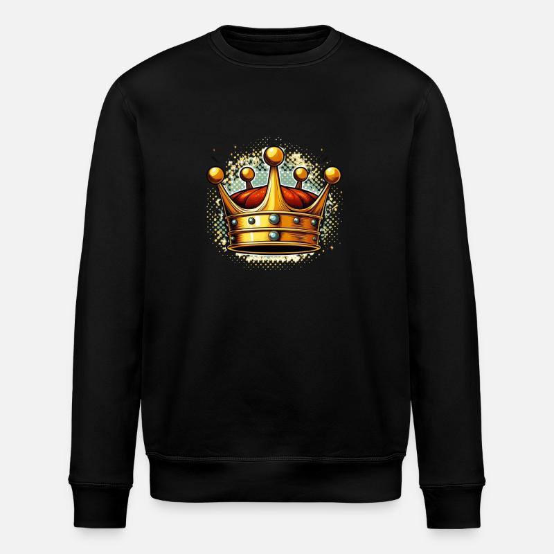 King 1 - Stanley/Stella Unisex Bio-Sweatshirt ROLLER - Schwarz