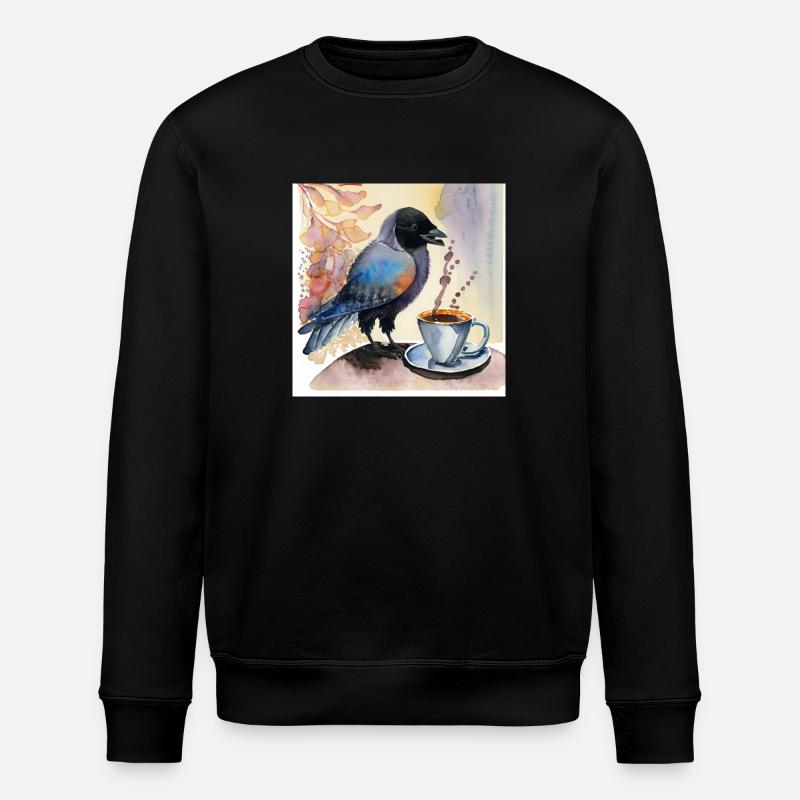 Choucas avec choucas - Sweat bio ROLLER Stanley/Stella Unisexe - noir