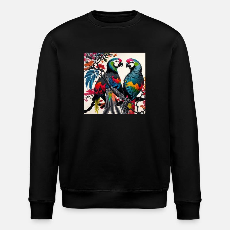 Perroquets - Sweat bio ROLLER Stanley/Stella Unisexe - noir