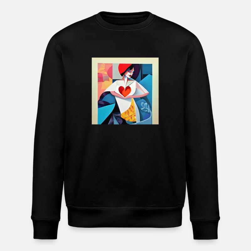 Vortäuschend - Stanley/Stella Unisex Bio-Sweatshirt ROLLER - Schwarz