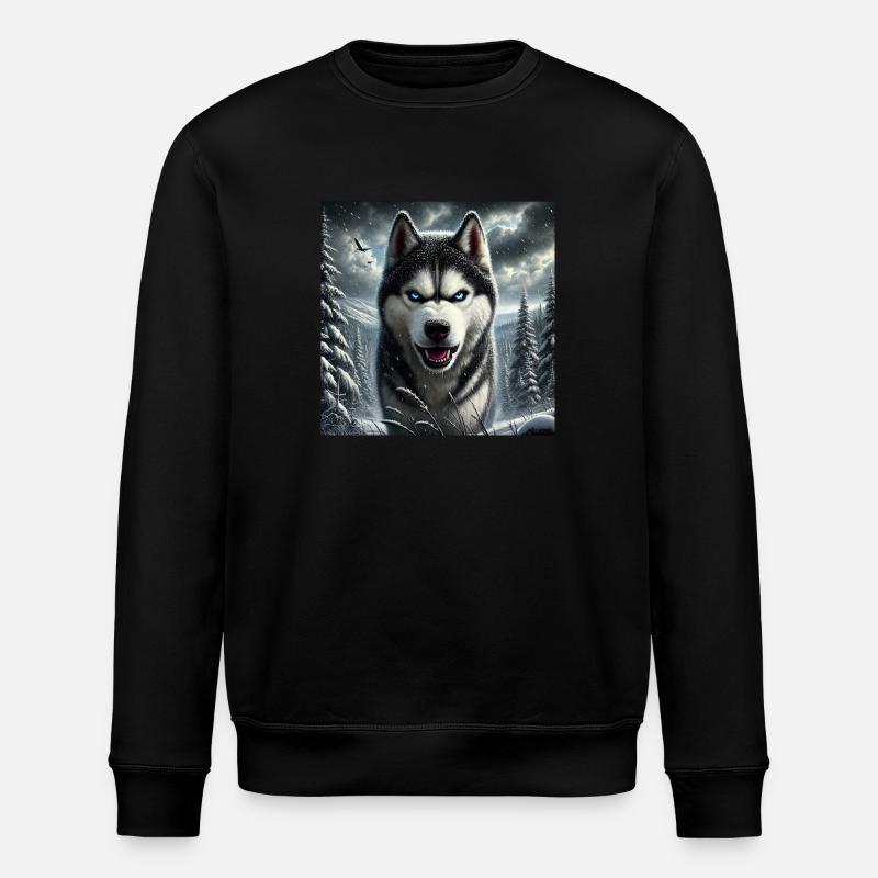 Hasky I - Stanley/Stella Unisex Bio-Sweatshirt ROLLER - Schwarz
