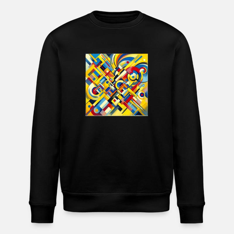Abstrakte Kunst - Stanley/Stella Unisex Bio-Sweatshirt ROLLER - Schwarz