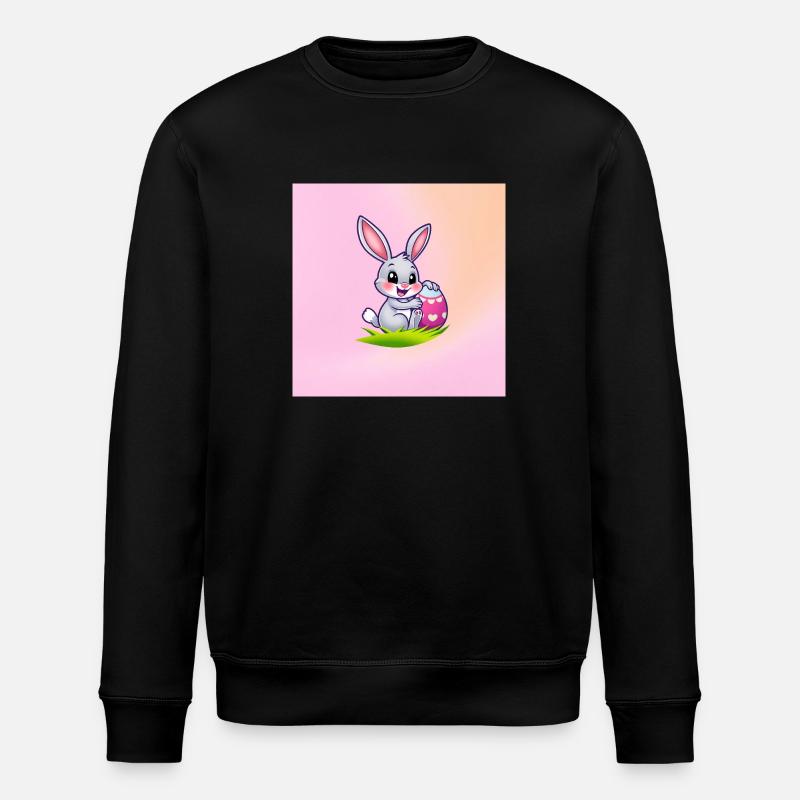 Bunte Ostern - Stanley/Stella Unisex Bio-Sweatshirt ROLLER - Schwarz