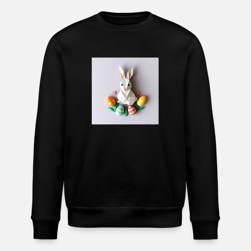 Das große Hasenhüpfen - Stanley/Stella Unisex Bio-Sweatshirt ROLLER - Schwarz