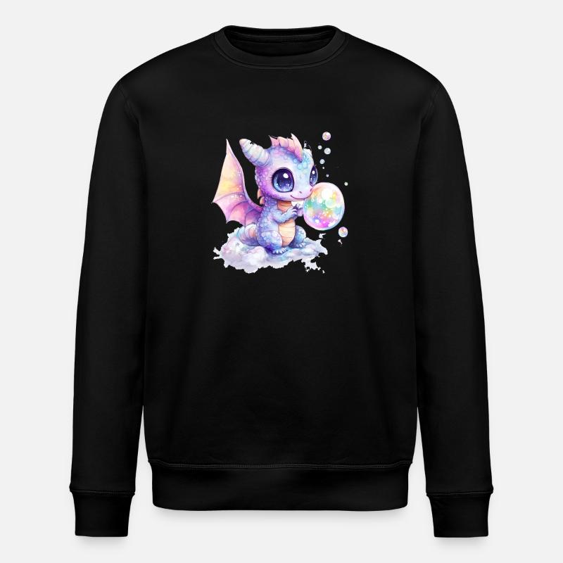 Drache - Stanley/Stella Unisex Bio-Sweatshirt ROLLER - Schwarz