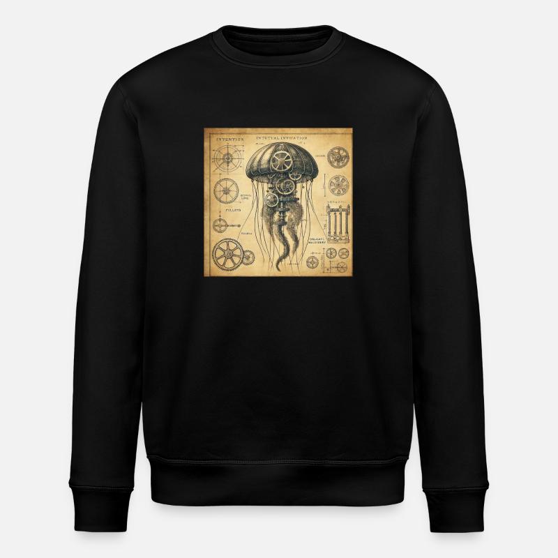 Mechanic Jellyfish - Stanley/Stella Unisex Bio-Sweatshirt ROLLER - Schwarz