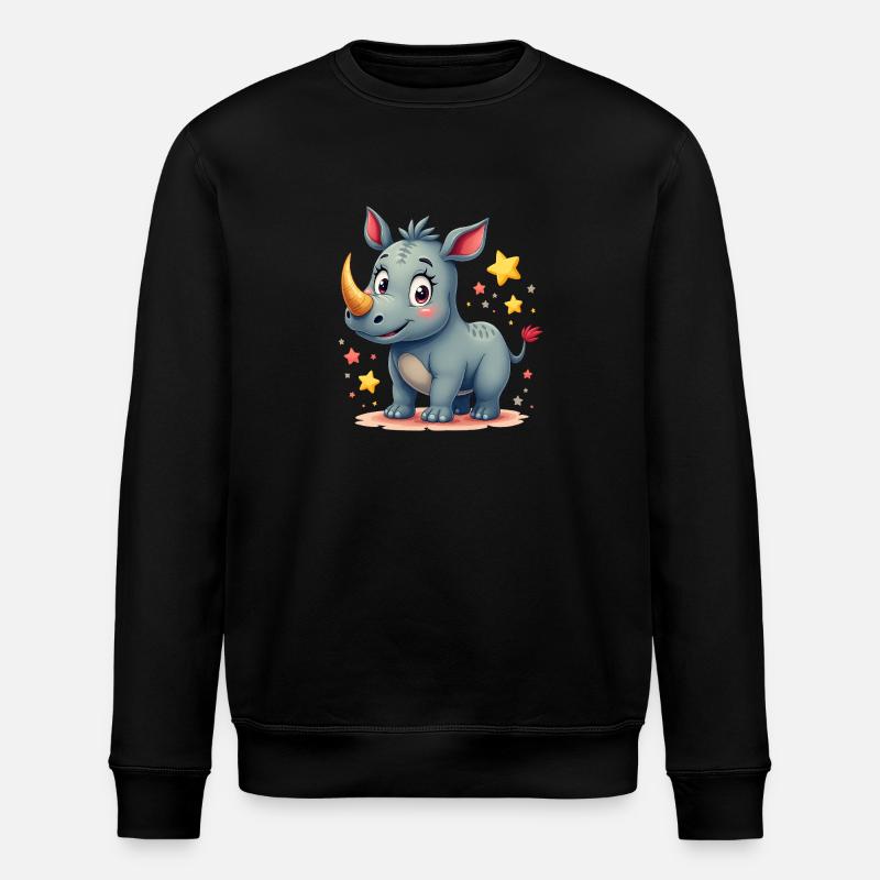 Conception de rhinocéros - Sweat bio ROLLER Stanley/Stella Unisexe - noir