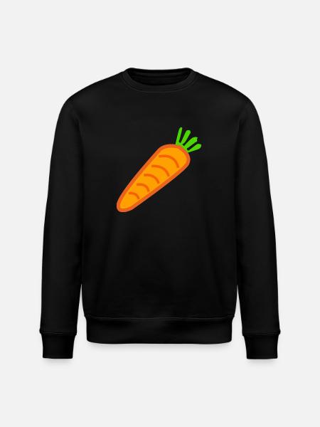 gulerødder gulerødder moehren ruebe veggie veggie vege - Stanley/Stella økologisk unisex-sweatshirt ROLLER - sort