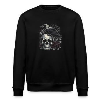 Ewige Ruhe - Stanley/Stella Unisex Bio-Sweatshirt ROLLER - Schwarz - Vorne - Nik (191cm)