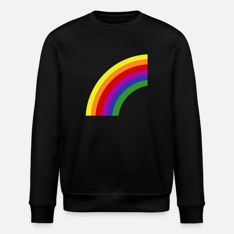 Rainbow - Stanley/Stella ROLLER Unisex Organic Sweatshirt - black
