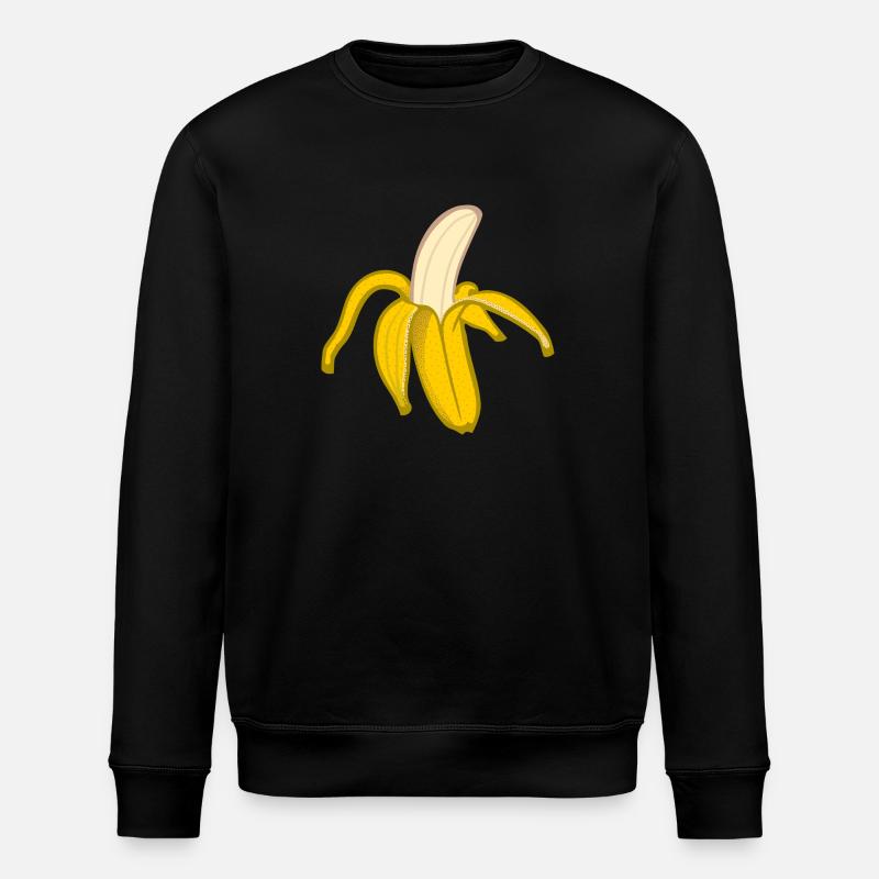 Geschälte Banane! - Stanley/Stella Unisex Bio-Sweatshirt ROLLER - Schwarz