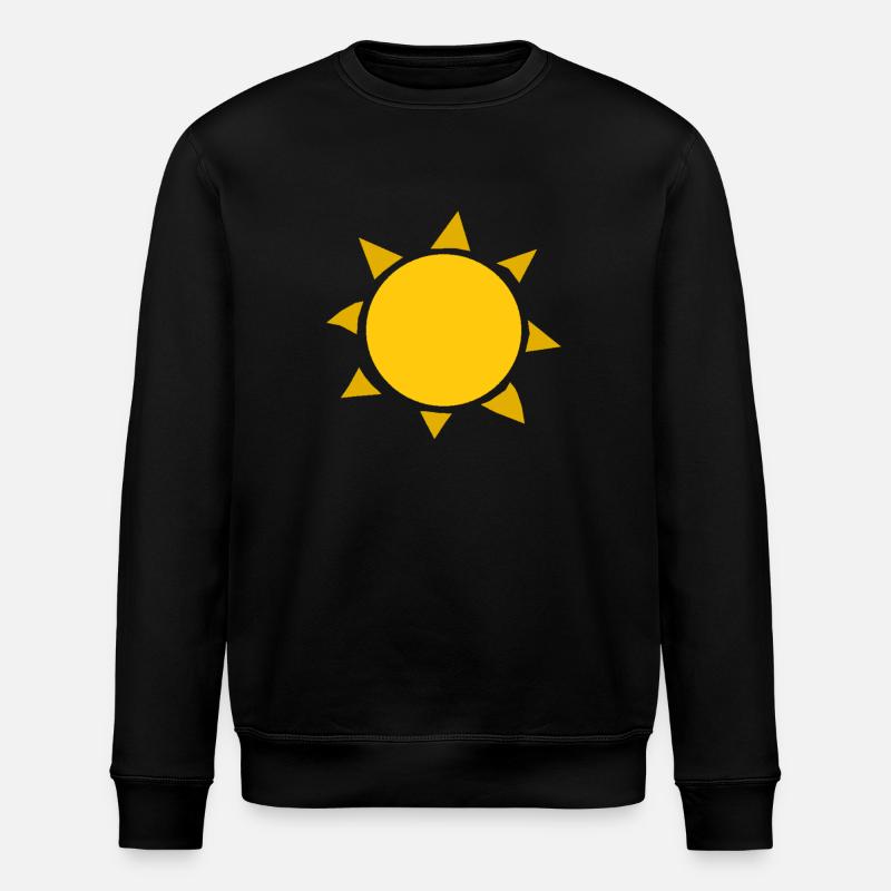 rainbow sun clouds weather rainbow sun cloud46 - Stanley/Stella ROLLER Unisex Organic Sweatshirt - black