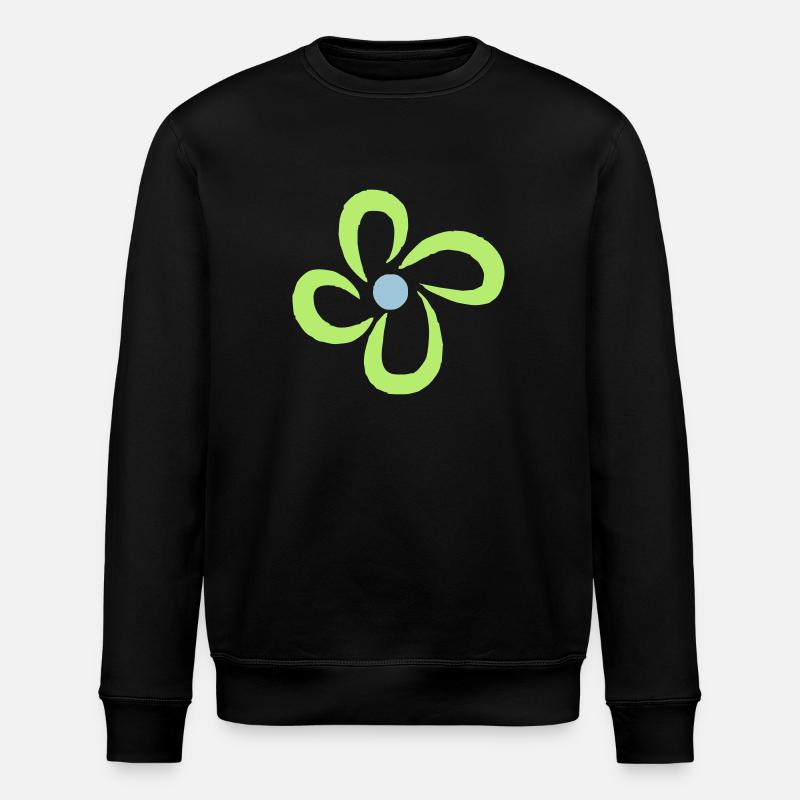 fleur - Sweat bio ROLLER Stanley/Stella Unisexe - noir