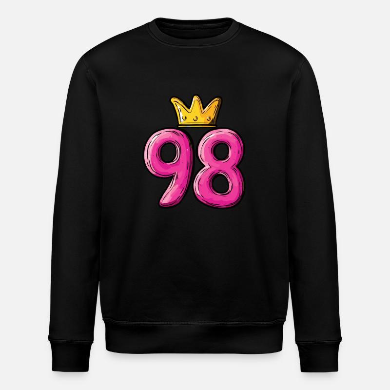 98 Number Krone - Stanley/Stella ROLLER Unisex Organic Sweatshirt - black