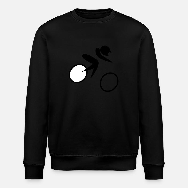 Off-road bicycle races - Stanley/Stella ROLLER Unisex Organic Sweatshirt - black