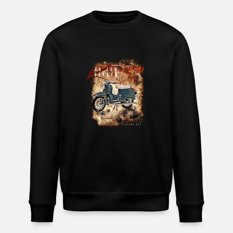 DDR Moped - Stanley/Stella Unisex Bio-Sweatshirt ROLLER - Schwarz