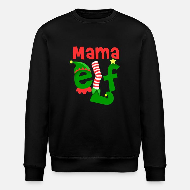 Mama Elf - Sweat bio ROLLER Stanley/Stella Unisexe - noir