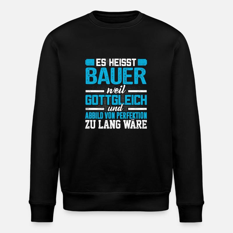 BAUER - Perfekt - Stanley/Stella Unisex Bio-Sweatshirt ROLLER - Schwarz
