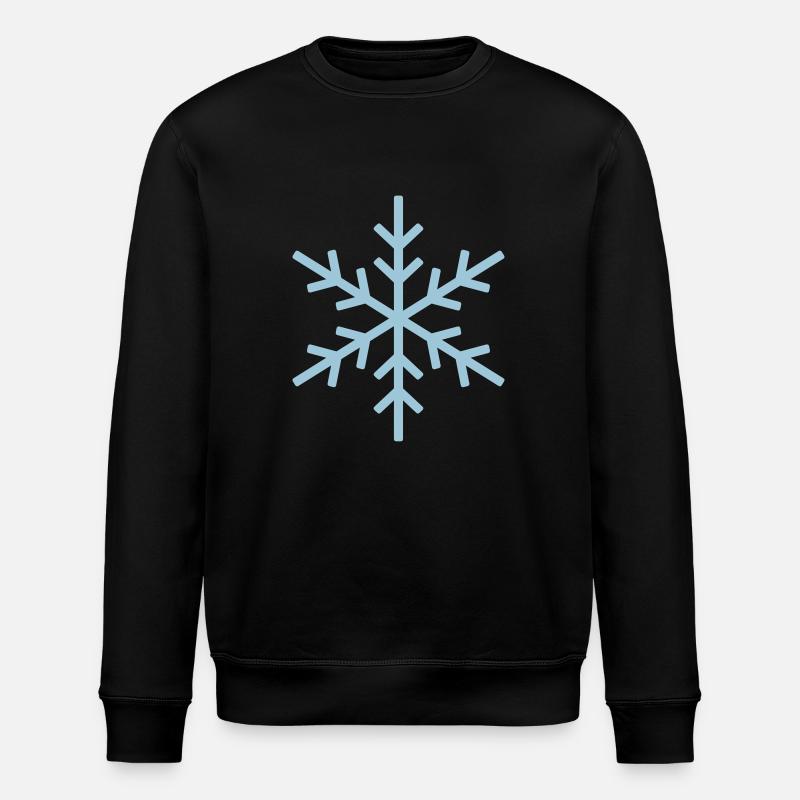 snowflake 3 - Stanley/Stella ROLLER Unisex Organic Sweatshirt - black