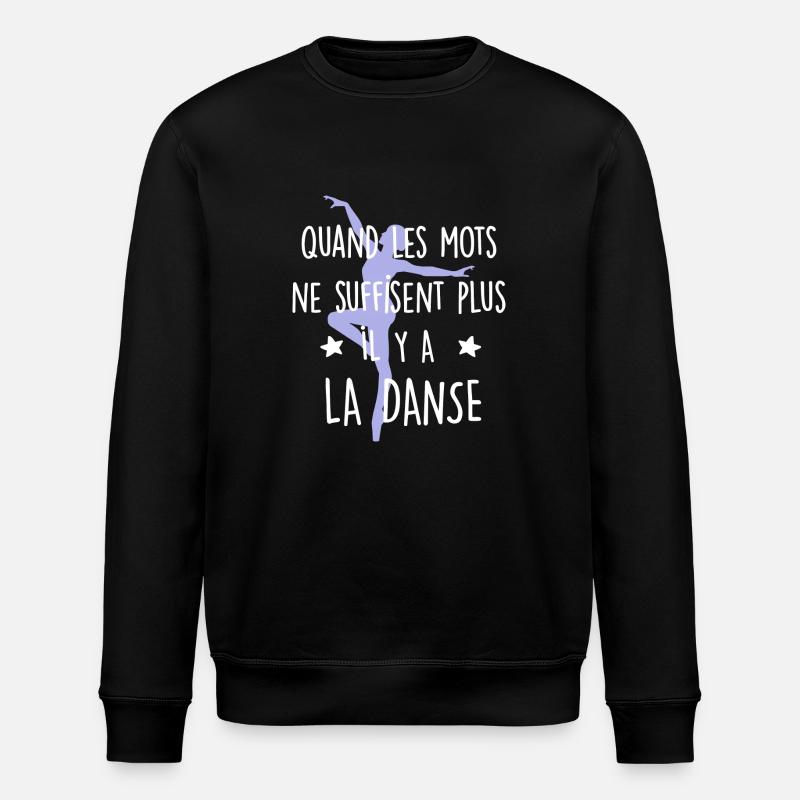 Danse - les mots - Sweat bio ROLLER Stanley/Stella Unisexe - noir