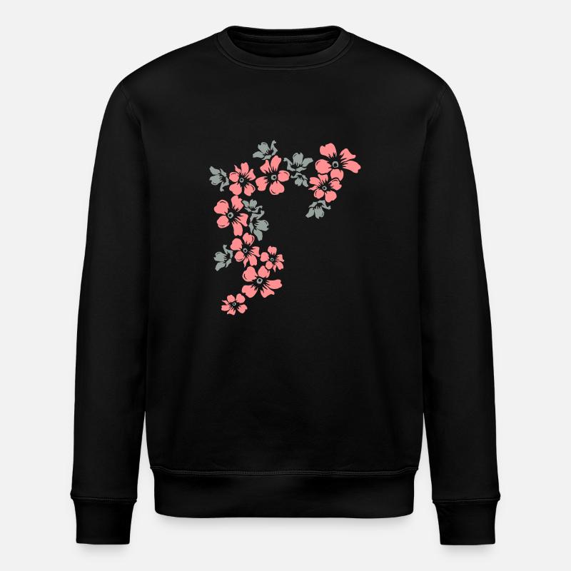 flowers - Stanley/Stella Unisex Bio-Sweatshirt ROLLER - Schwarz