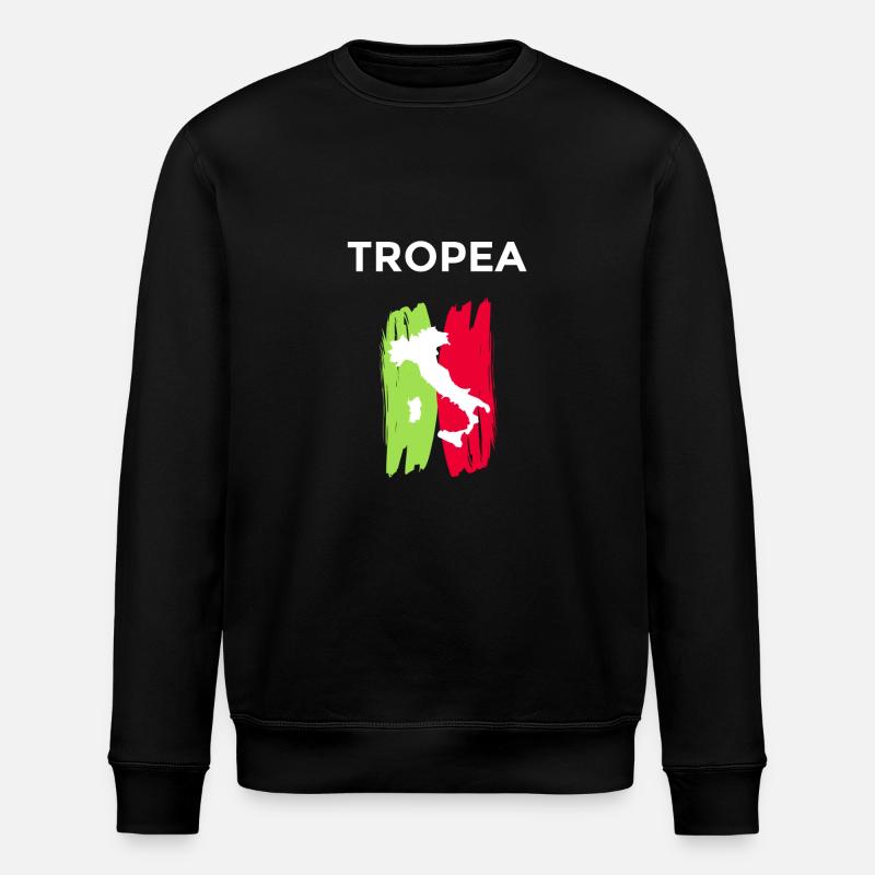 Gift Tropea Calabria souvenir - Stanley/Stella ROLLER Unisex Organic Sweatshirt - black