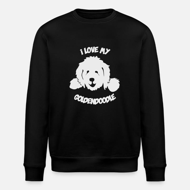 Doodle Goldendoodle Labradoodle Dog - Stanley/Stella ROLLER Unisex Organic Sweatshirt - black