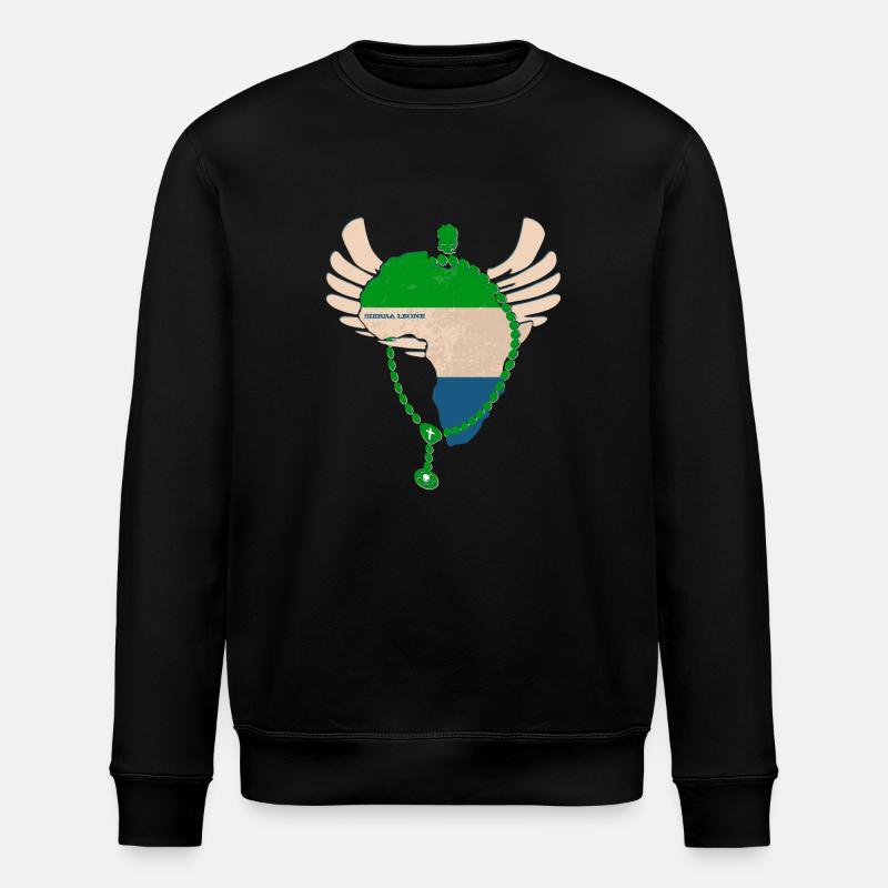 Sierra Leone - Stanley/Stella Unisex Bio-Sweatshirt ROLLER - Schwarz