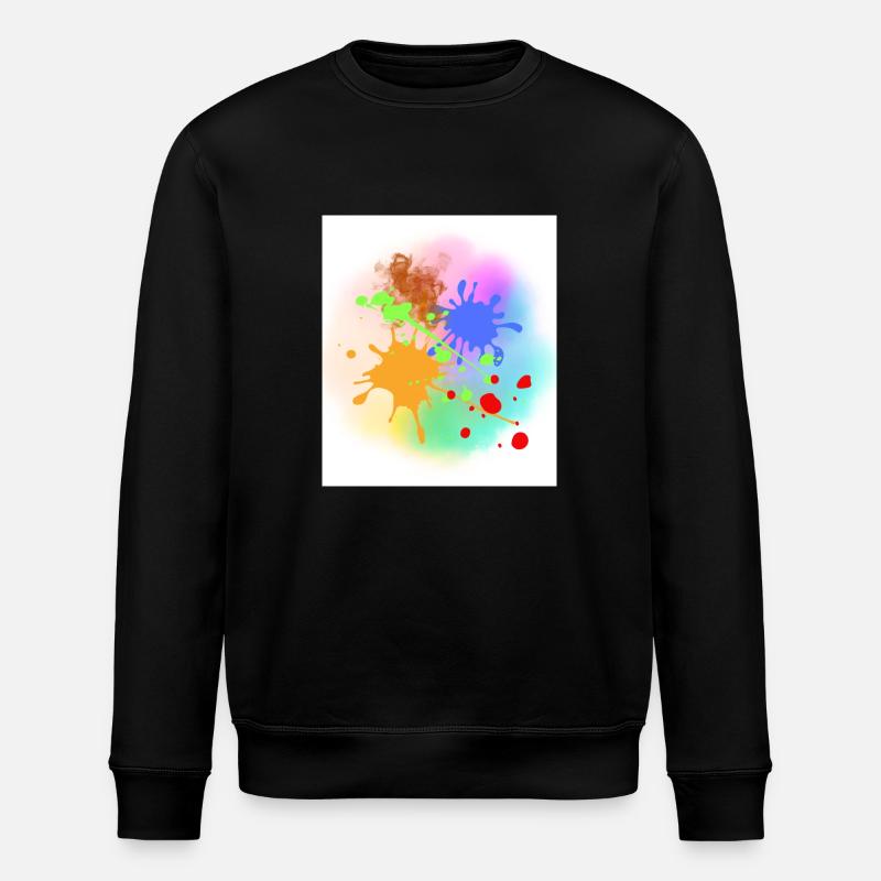 Farbkleks - Stanley/Stella Unisex Bio-Sweatshirt ROLLER - Schwarz