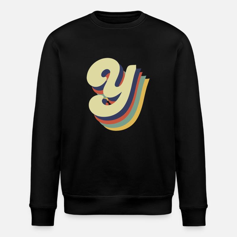 Lettre y rétro - Sweat bio ROLLER Stanley/Stella Unisexe - noir