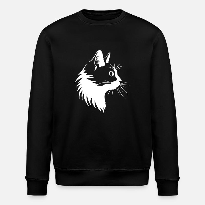 Chat, Motif De Chat - Sweat bio ROLLER Stanley/Stella Unisexe - noir