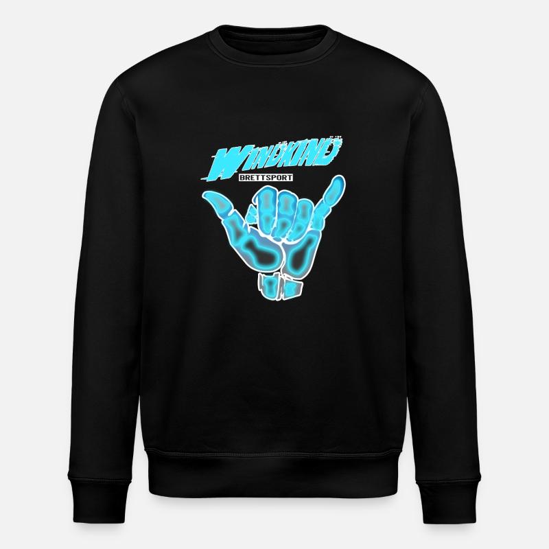 Windchild Surf - Sweat bio ROLLER Stanley/Stella Unisexe - noir